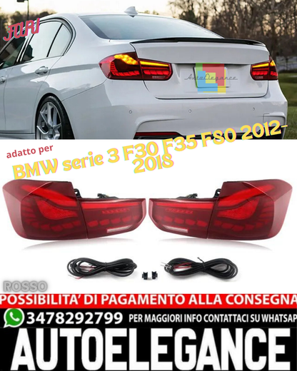 💎TAILLIGHTS SUITABLE FOR BMW 3 series F30 F35 F80 2012-2018 BLACK 💎