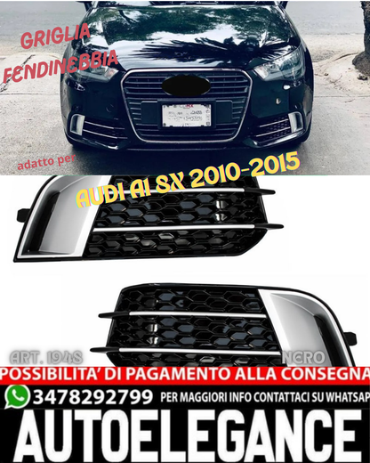 💎GRIGLIA FENDINEBBIA ADATTA PER A1 8X 2010-2015 LOOK RS1 NERO PROFILI SATINATI