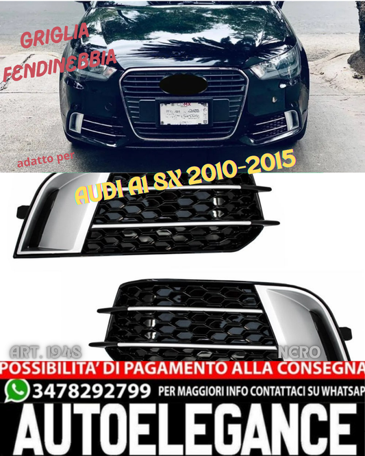 💎GRIGLIA FENDINEBBIA ADATTA PER A1 8X 2010-2015 LOOK RS1 NERO PROFILI SATINATI
