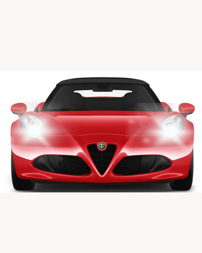 ALFA 4C LED H7 KIT CANBUS 6000K XENON 9600 LUMEN 80W LOW BEAM HIGH BEAM 