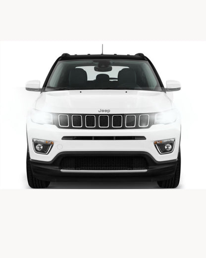 FULL LED KIT HB3 JEEP COMPASS MK2 6000K WHITE CANBUS LOW BEAM HIGH BEAM 