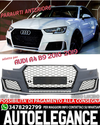💎FRONT BUMPER SUITABLE FOR AUDI A4 B9 2016-2019 RS4 LOOK TUNING💎