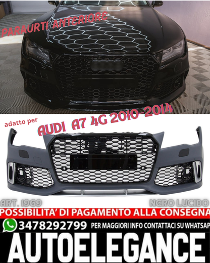 💎FRONT BUMPER SUITABLE FOR AUDI A7 4G 2010-2014 RS7 LOOK💎