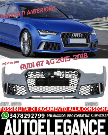 💎PARAURTI ANTERIORE ADATTO PER AUDI A7 4G 2015-2018 LOOK RS7💎