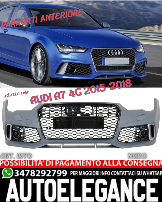 💎FRONT BUMPER SUITABLE FOR AUDI A7 4G 2015-2018 RS7 LOOK💎