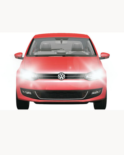 KIT FULL LED H7 ANABBAGLIANTE VW POLO 9N FINO AL 2005 6000K 6400 LUMEN BIANCO