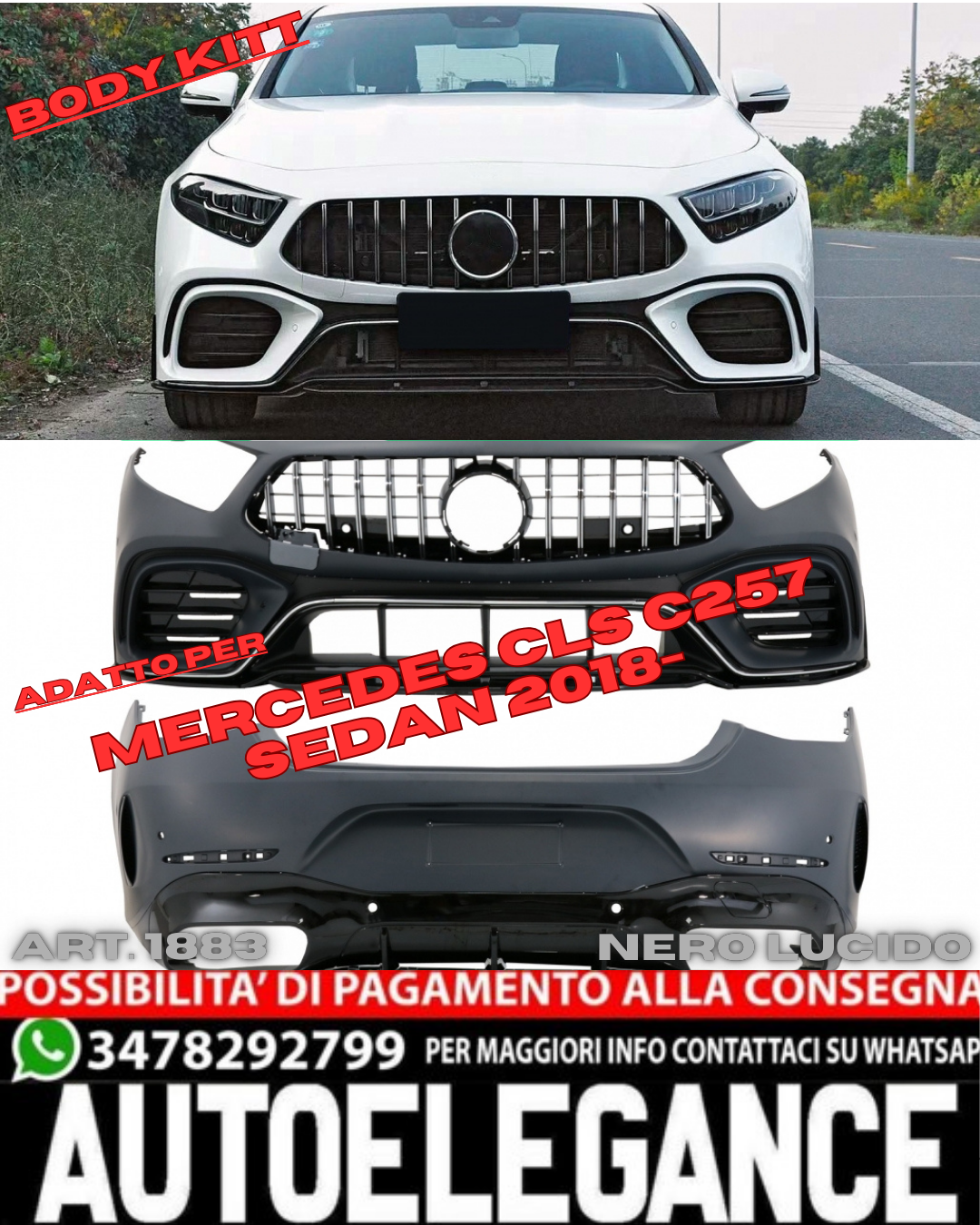 💎BODYKIT suitable for mercedes cls class c257 sedan 2018+💎 