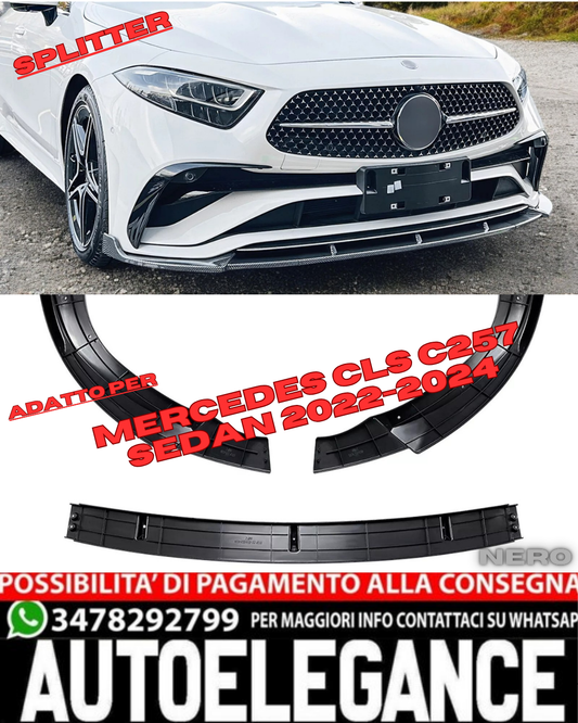 💎SPLITTER suitable for MERCEDES CLS CLASS C257 SEDAN 2022-2024💎