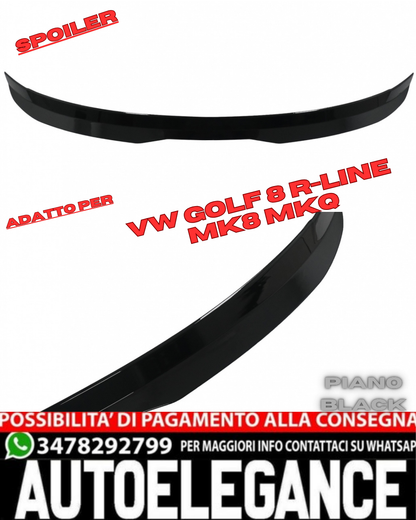 💎Roof Spoiler Suitable for VW Golf 8 R-Line Hatchback MK8 MQB 2020+ Piano Black💎
