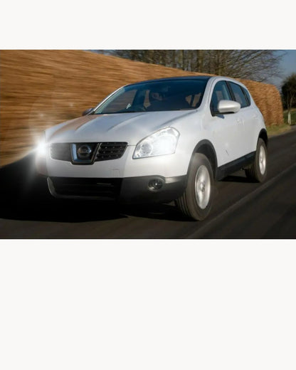 FULL LED H7 KIT FOR NISSAN QASHQAI J10 RESTYLING 6000K 9600 LUMEN + LAMPHOLDER 