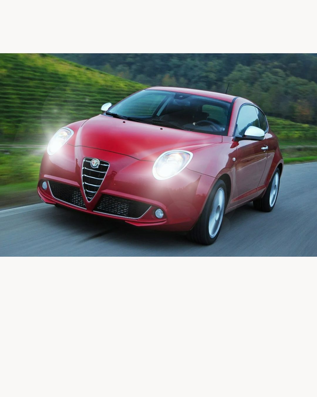 FULL LED KIT ALFA ROMEO MITO LED LAMPS H7 6000K WHITE NO ERROR 9600 LUMEN 