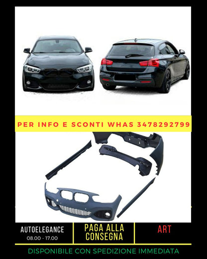 Diffusore davanzale paraurti kit carrozzeria sportiva per 1 serie BMW F20 LCI 15-20 1 terminale di scarico