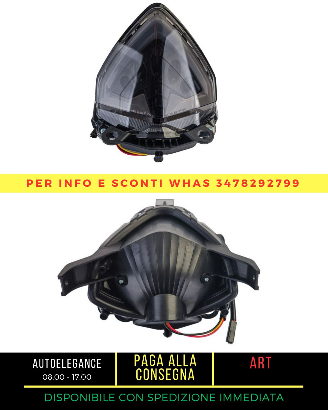 Motorcycle LED Tail Light Clear Glass Smoke For Honda CB 500 X/F CBR 