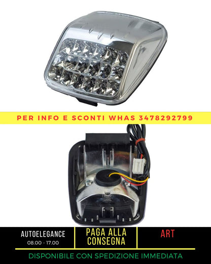 Motorcycle LED Tail Light Clear Glass with Chrome Housing for Harley Davidson V-ROD 02-08 