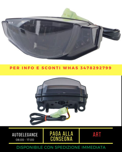 Motorcycle LED Tail Light Clear Glass Smoke For Ducati Scrambler 400 800 1100 15-21 