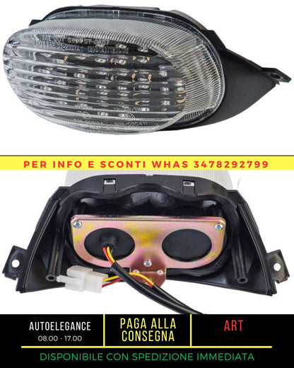 Motorcycle LED Clear Glass Tail Light For Suzuki GSX-R 750 96-99 