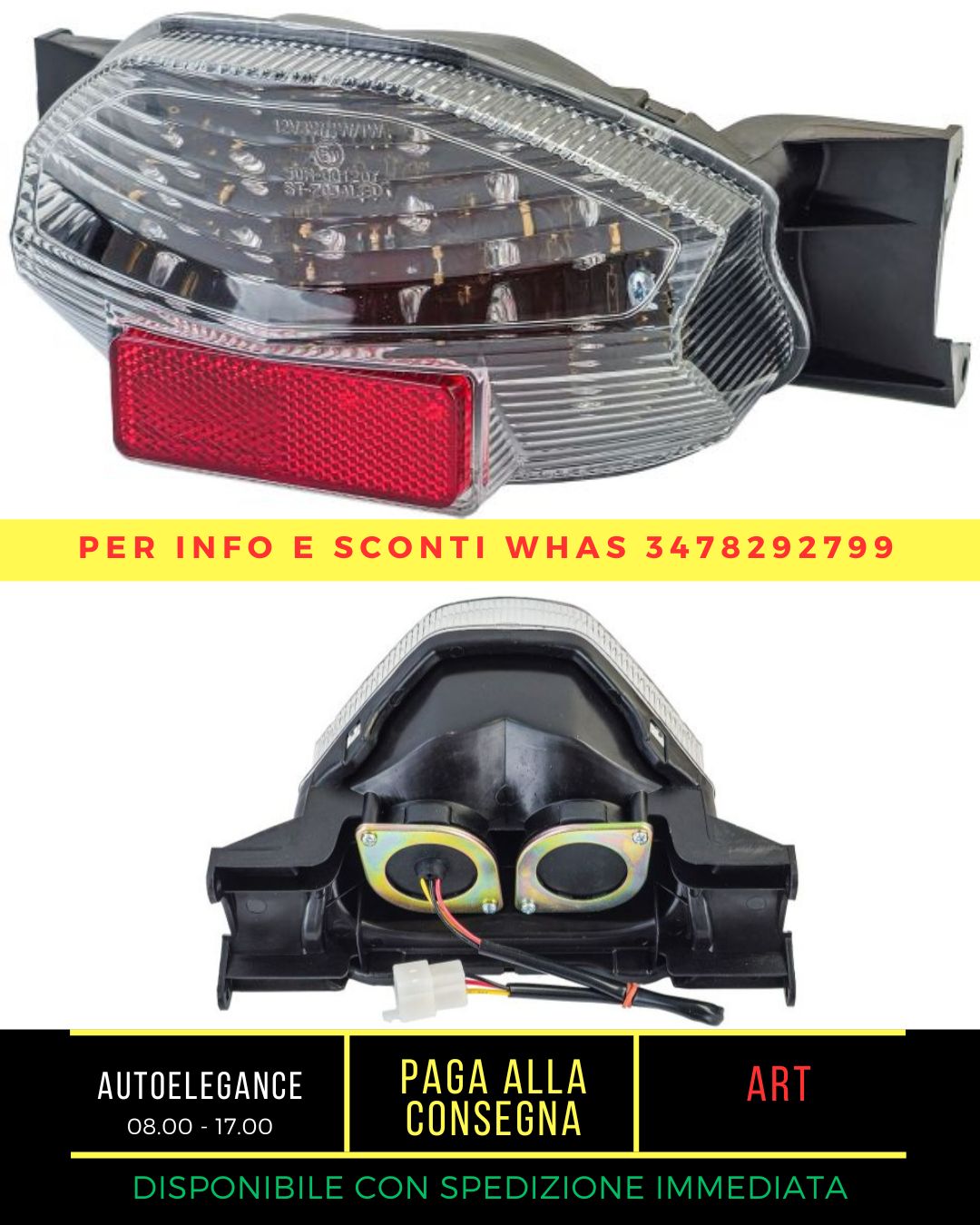 Motorcycle LED Clear Glass Tail Light For 2001 Suzuki GSX 1400