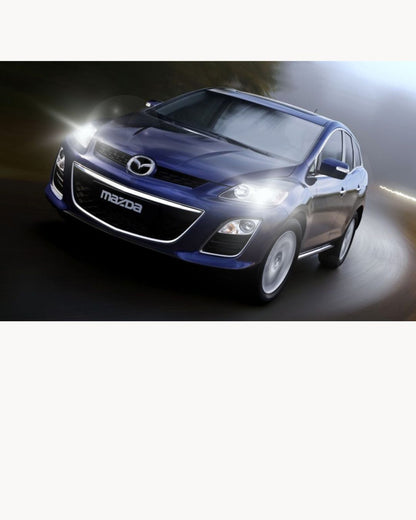 LED LOW BEAM KIT MAZDA CX-7 CX 7 LED H7 6000K 9600 LUMEN WHITE 