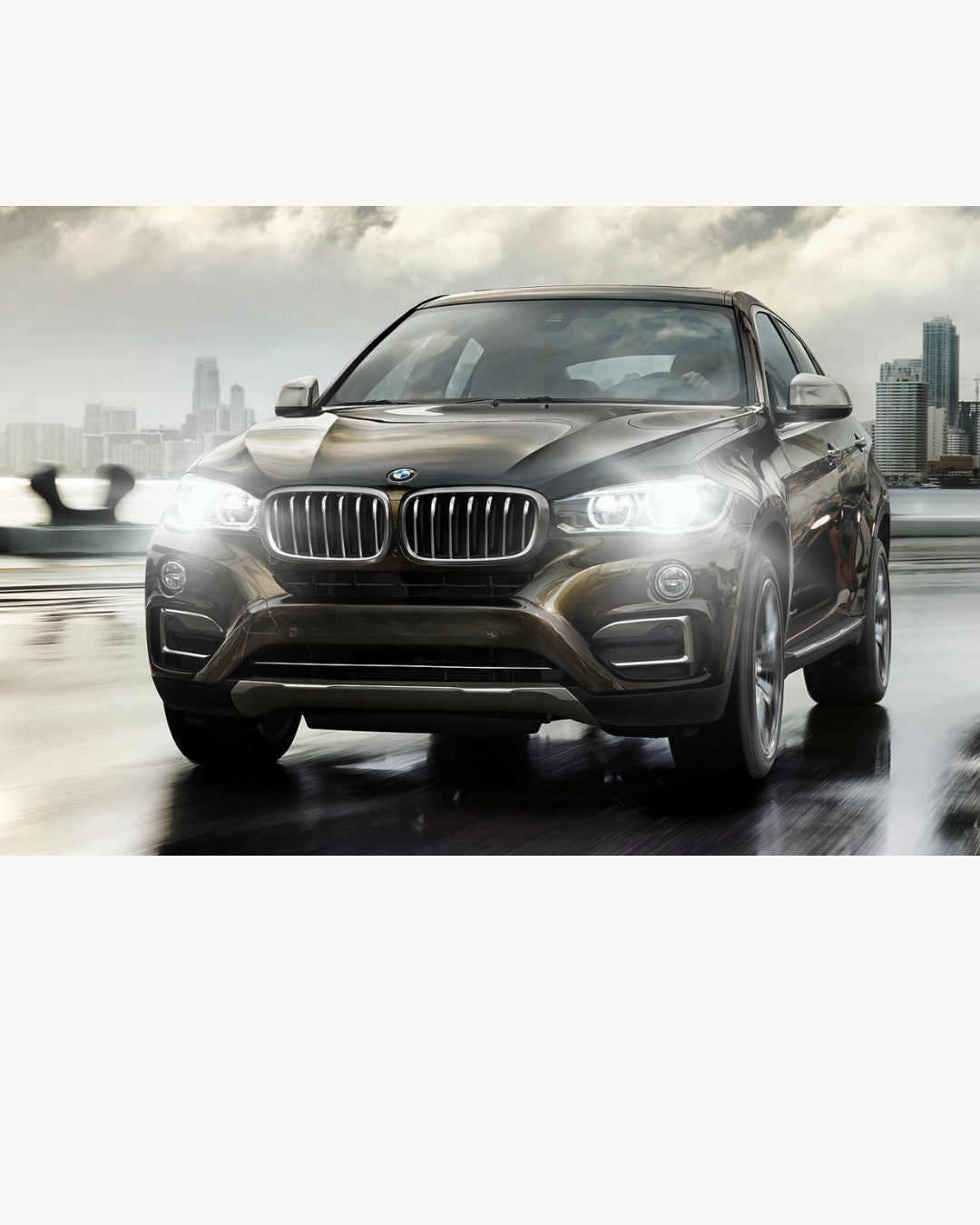 FULL LED KIT H7 CANBUS LED 9600 LUMEN BMW X6 E71 6000K WHITE LOW BEAM 