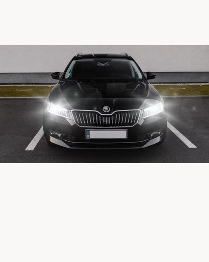 KIT FULL LED H7 6000K CANBUS LED PER LENTICOLARI SKODA SUPERB 2 II NO AVARIA