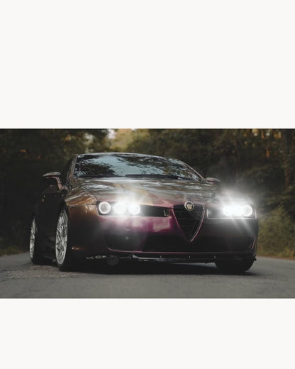 KIT LED H7 ALFA 159 BRERA SPIDER CON FARI ALOGENI 6000K 6000 LUMEN ABBAGLIANTI