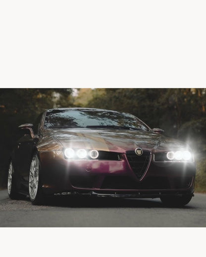 KIT LED H7 ALFA 159 BRERA SPIDER 6500K CANBUS 12000LM LUMEN MONO LED LENTICOLARE