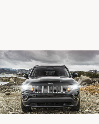 CONVERSIONE FARI FULL LED JEEP COMPASS MP 9600 LUMEN 6000K BIANCO CANBUS