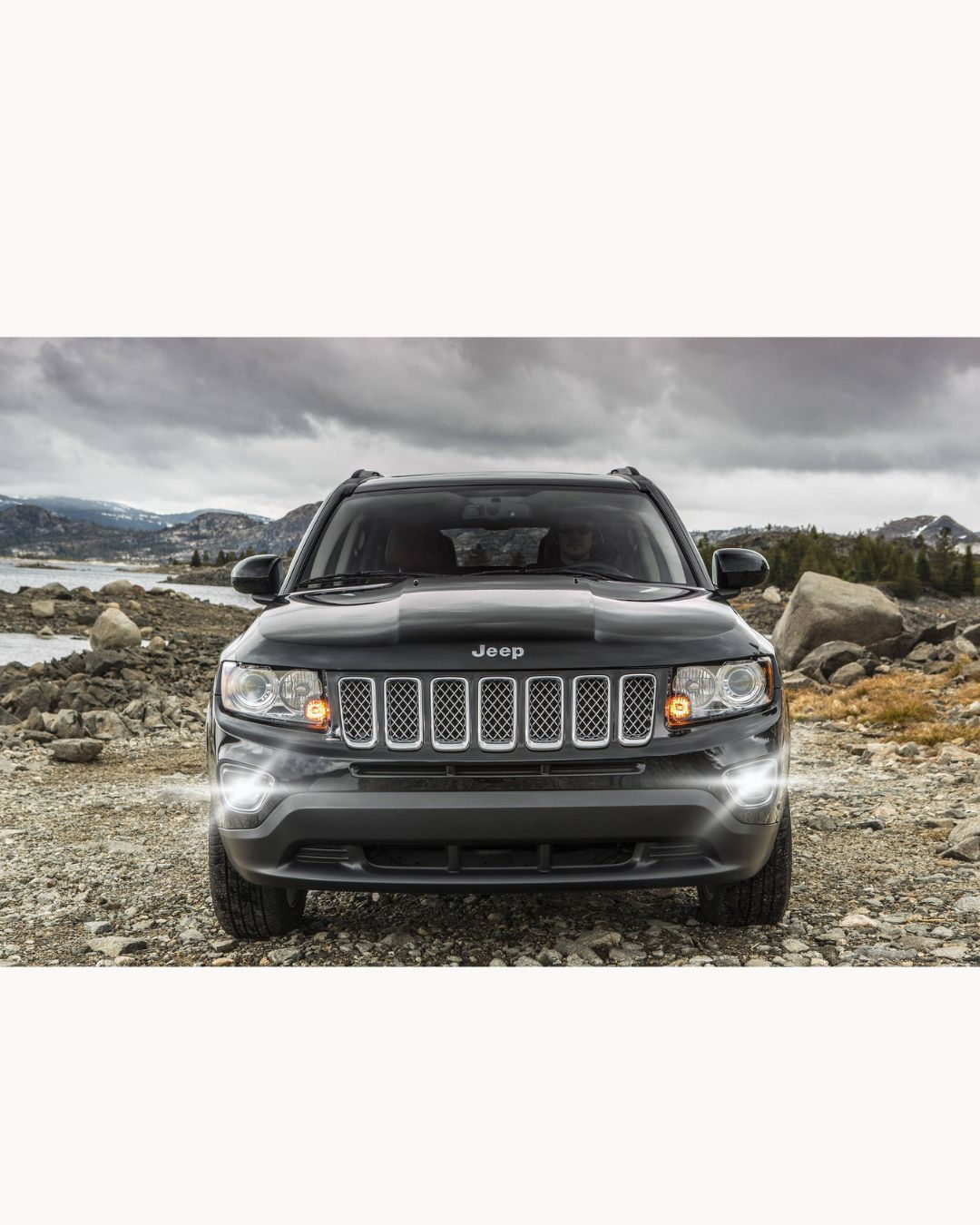 CONVERSIONE FARI FULL LED JEEP COMPASS MP 9600 LUMEN 6000K BIANCO CANBUS