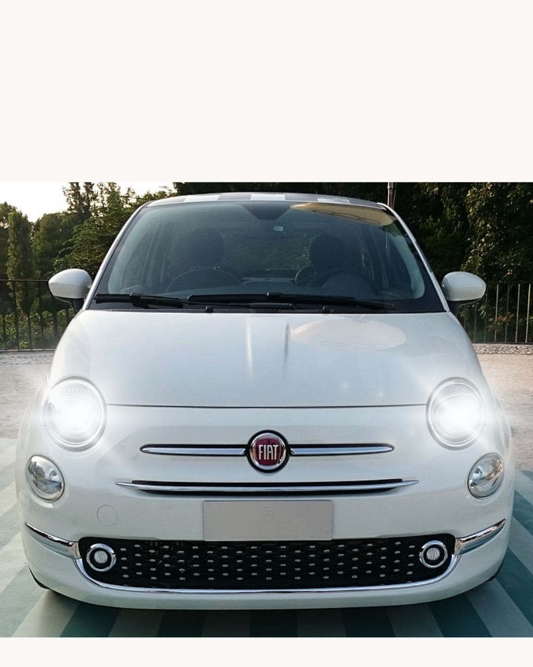 CONVERSIONE FARI FULL LED FIAT 500 RESTYLING CON FARI A PARABOLA 16200 LM 6000K