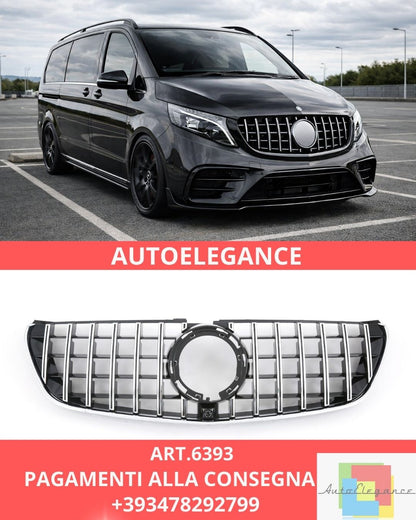 😍ART.6393 Griglia Panamericana GT Adatta Per Mercedes W447 Classe V Facelift 😍