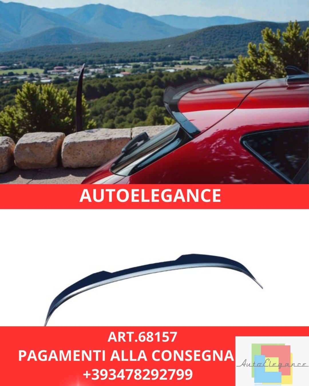 😍 ART.6817 Spoiler Posteriore Adatto Per Cupra Leon Mk1 (2020-2024)😍