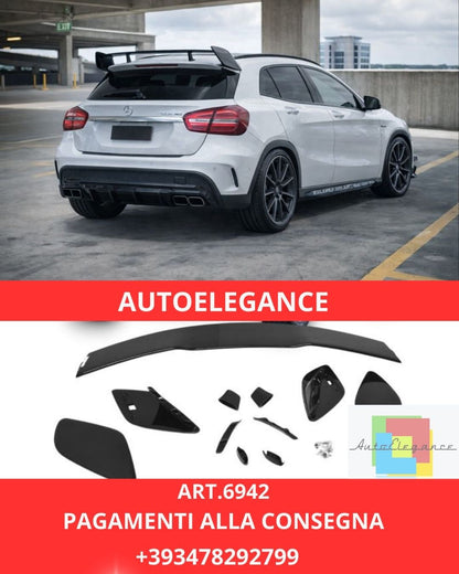 ART.6942 SPOILER POSTERIORE NERO ADATTO PER MERCEDES X156 GLA