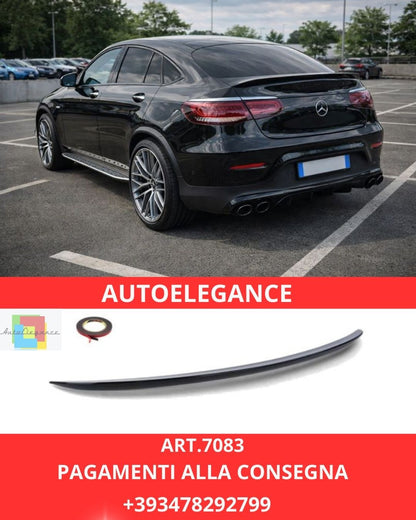 😍ART.7083 Spoiler Nero Lucido Adatto Per Mercedes C253 GLC Coupé😍