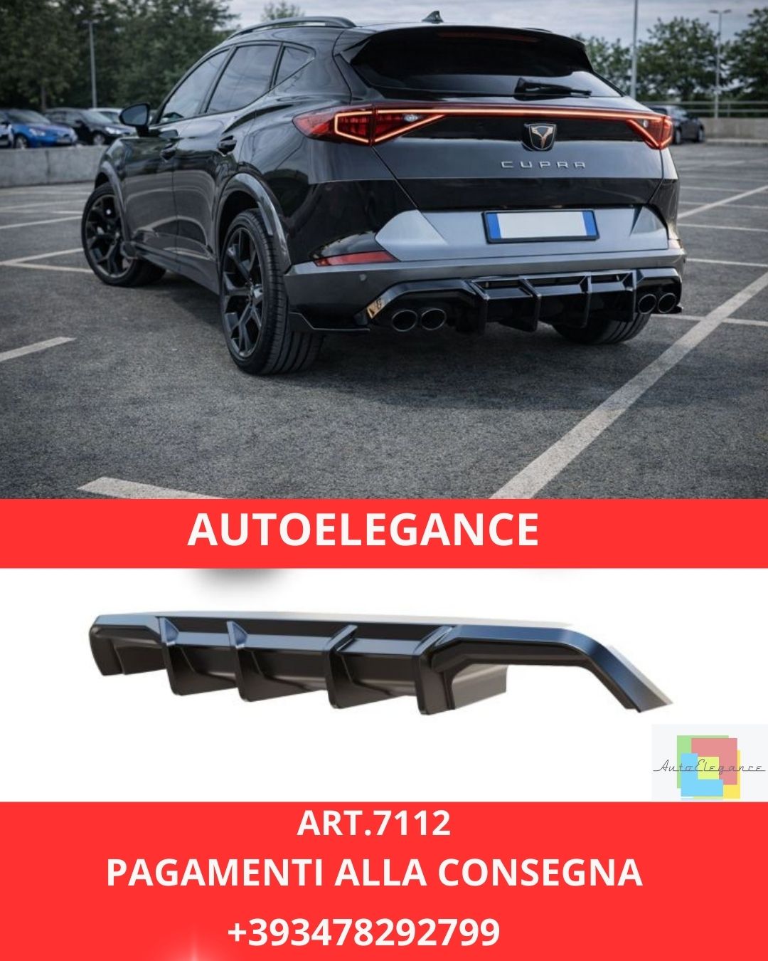 😍ART.7112 Diffusore Adatto Per Cupra Formentor (2020-2024)😍