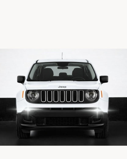 😍COPPIA LAMPADE DIURNE POSIZIONE DRL 15 LED BAY15D CANBUS😍JEEP RENEGADE 6000K