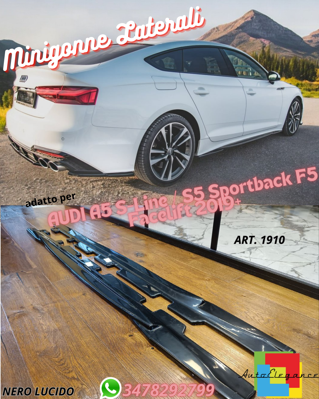 Side Skirts ✨✨AUDI A5 S-Line / S5 Sportback F5 Facelift 2019+✨✨ 
