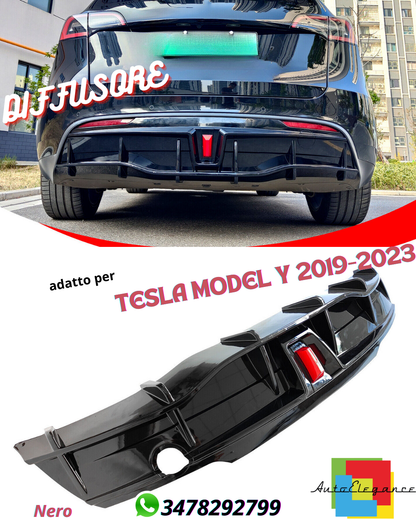 💎DIFFUSORE adatto per TESLA MODEL Y 2019-2023 CON LUCE LED💎