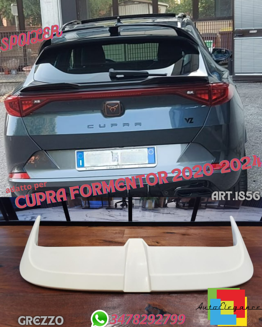 💎SPOILER ADATTO PER CUPRA FORMENTOR LOOK TUNING GREZZO💎