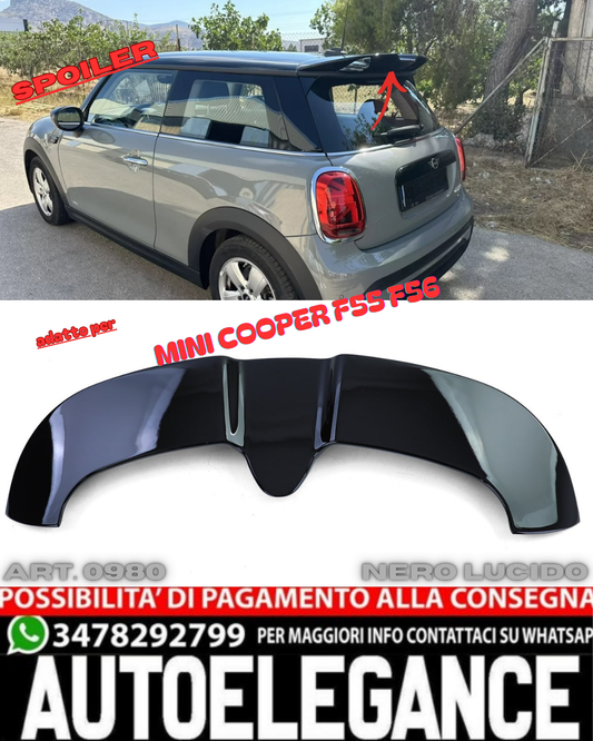 ✨Roof Spoiler SUITABLE FOR Mini F55 F56 Cooper S GLOSS BLACK✨