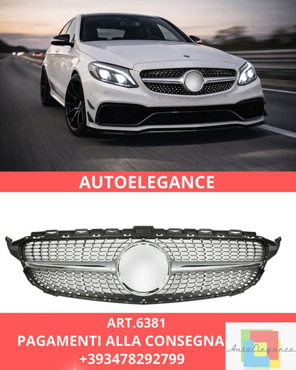 😍ART.6381 Griglia Adatta Per Mercedes W205 pre-facelift DIAMOND😍