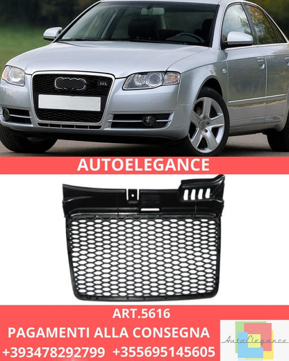 ✨ART.5616 GRIGLIA SPORT NERA ADATTO PER AUDI A4 (B7) 11.04-03.08✨