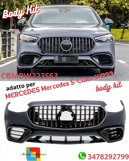 🔥Bodykit adatto per Mercedes Classe S W223 Limousine 2020+ S63 Design🔥