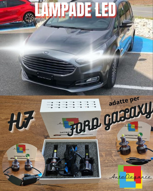 Kit Luci LED per FORD GALAXY 3 ANABBAGLIANTI H7 CANbus Bianco Ghiaccio 6500K