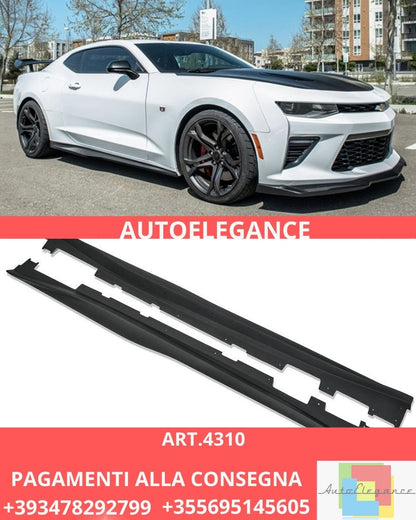 ⭐ART.4310 Minigonne laterali EOS – Stile ZL1 – Nero opaco CHEVROLET CAMARO 2016⭐