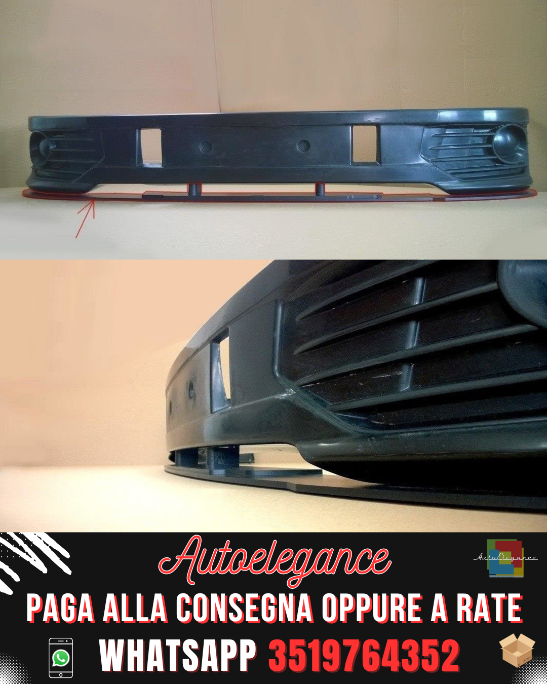 SPLITTER ANTERIORE RACING ADATTO PER VW T5 SPORTLINE