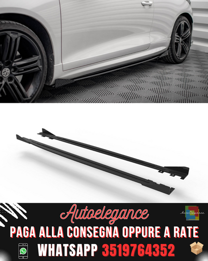 STREET PRO MINIGONNE LATERALI + FLAPS ADATTE PER VOLKSWAGEN SCIROCCO R MK3