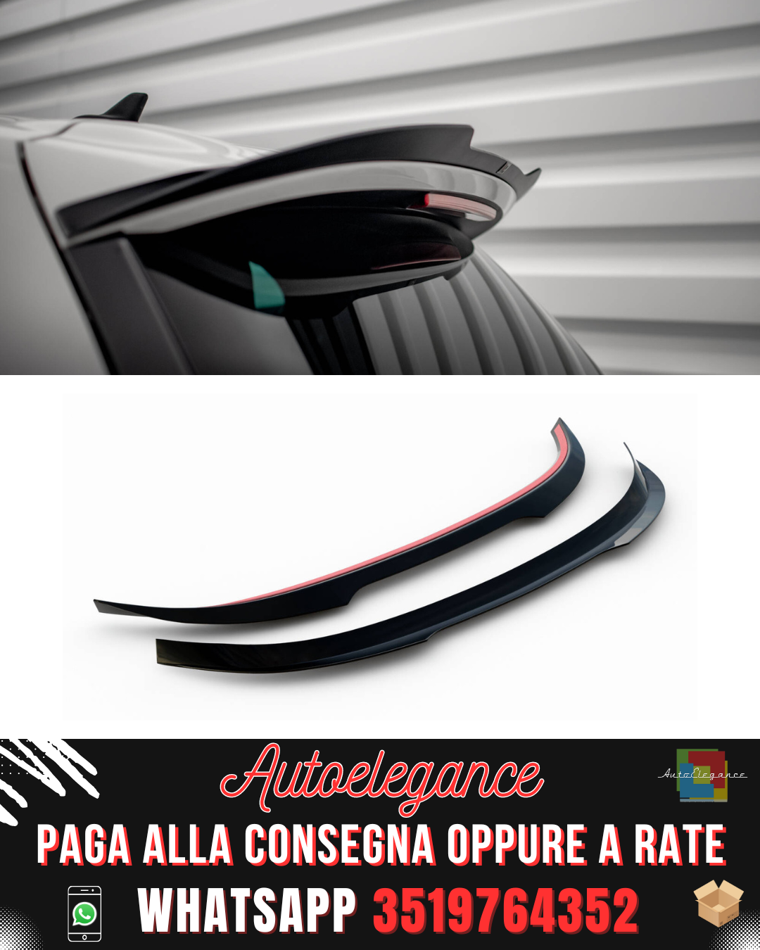 TAPPO SPOILER V.2 ADATTO PER VOLKSWAGEN SCIROCCO R MK3