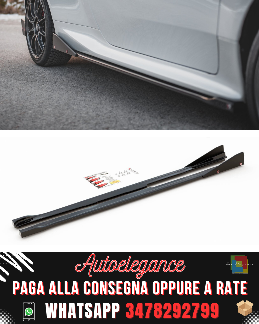 MINIGONNE LATERALI V.2 + FLAP adatte per TOYOTA GR YARIS MK4