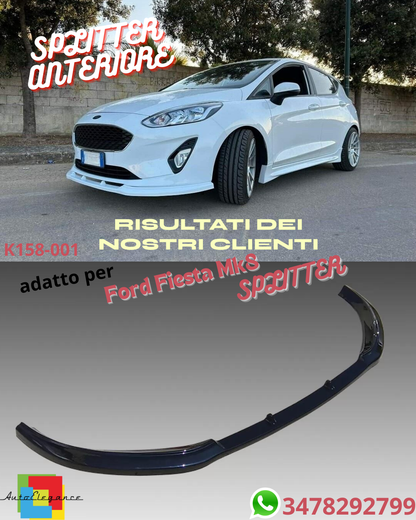 👌SPLITTER anteriore adatto per Ford Fiesta Mk8 (2017-2021) ⭐