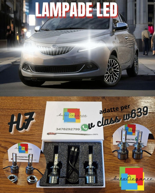 Kit Full LED H7 CANbus Per LANCIA Y Anabbaglianti Bianco GHIACCIO 6500K 8000LM
